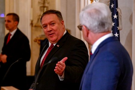Secretary Pompeo Participates in a Joint Press Conference With Polish Foreign Minister Czaputowicz - 46351007234