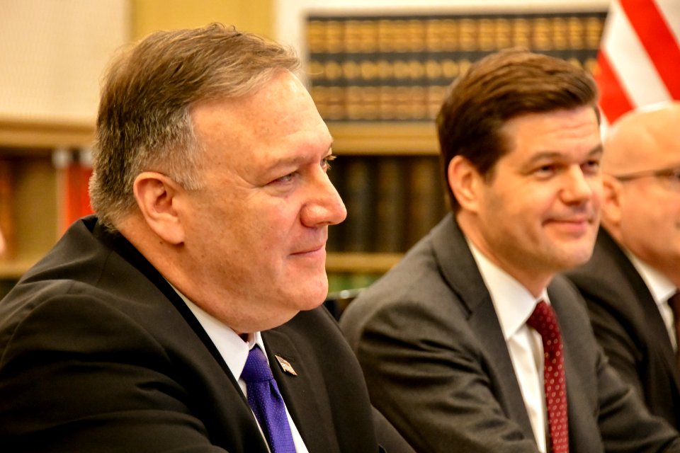 Secretary Pompeo Participates in a Bilateral Meeting With Hungarian Foreign Minister Szijjarto