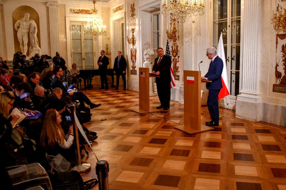Secretary Pompeo Participates in a Joint Press Conference With Polish Foreign Minister Czaputowicz - 47074630671
