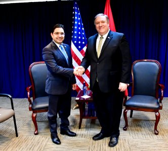 Secretary Pompeo Poses for a Photo With Moroccan Foreign Minister Bourita - 33133059818