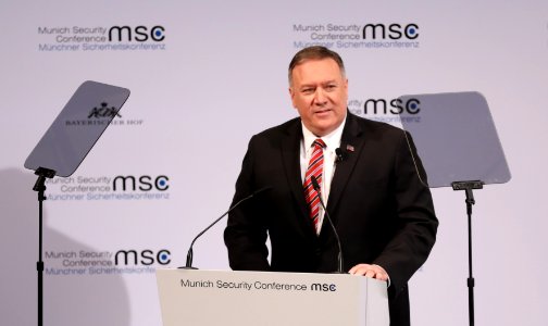 Secretary Pompeo speaks a the MSC 2020 (49557342952)