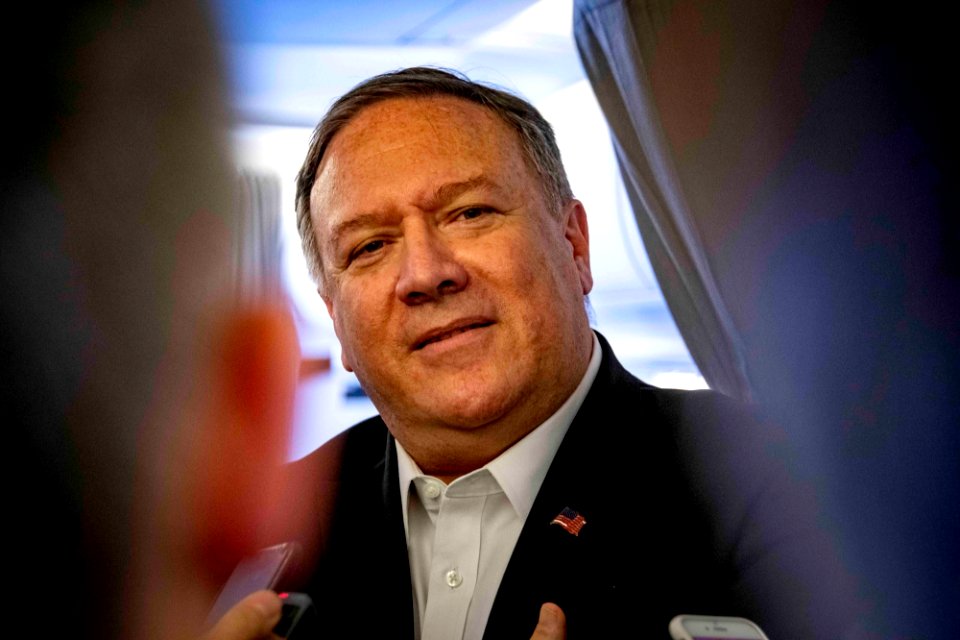 Secretary Pompeo Speaks with Journalists en Route to Berlin