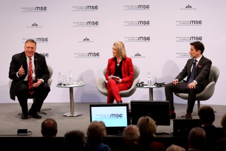Secretary Pompeo takes questions at the MSC (49557342742)