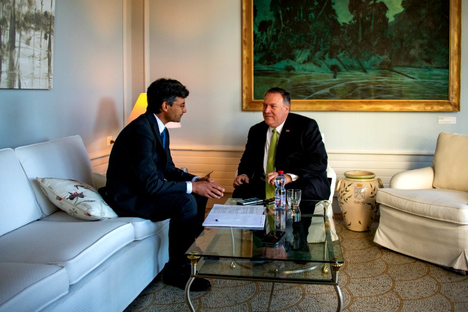 Secretary Pompeo Speaks to the Media in Bern, Switzerland