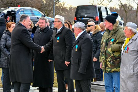 Secretary Pompeo Visits Gate of Freedom Memorial in Bratislava - 47070090961 photo