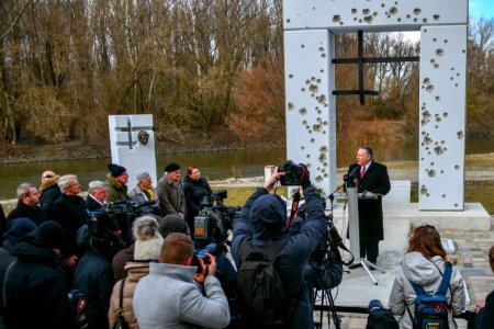 Secretary Pompeo Visits Gate of Freedom Memorial in Bratislava - 47070046711 photo