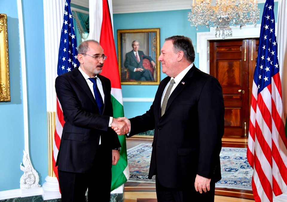Secretary Pompeo Welcomes Jordanian Foreign Minister Ayman to Washington