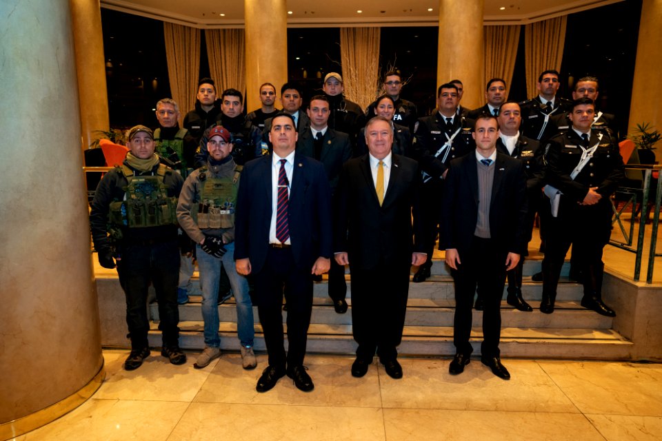 Secretary Pompeo With Local Law Enforcement in Argentina