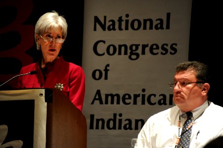 Secretary Sebelius delivers remarks at National Congress of American Indians Executive Council Winter Session on March 1, 2011