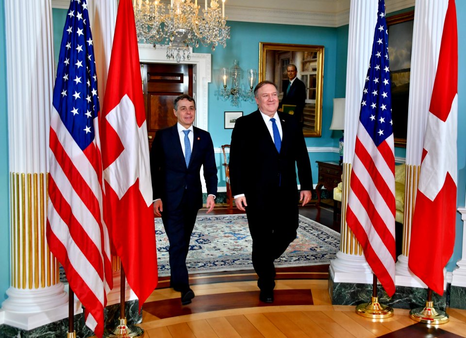 Secretary Pompeo Welcomes Swiss Foreign Minister Cassis to Washington - 46967976382