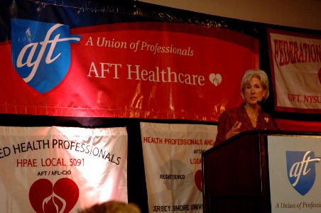 Secretary Sebelius discusses healthcare professional issues at the American Federation of Teachers Healthcare Conference