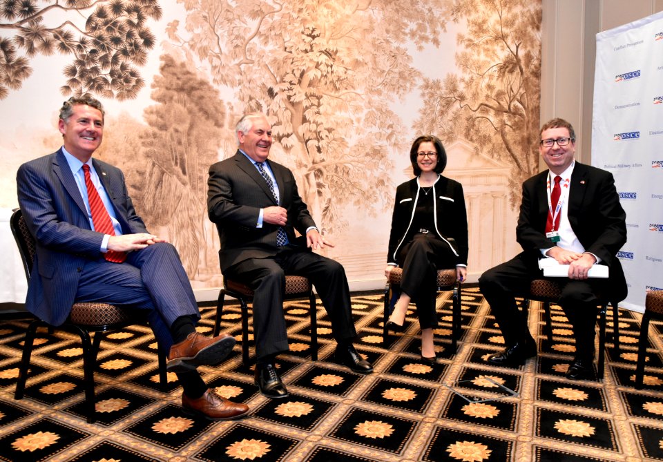 Secretary Tillerson Meets With Chargé d’Affaires Kamian, Chargé d’Affaires Shampaine and Chargé d’Affaires Young in Vienna