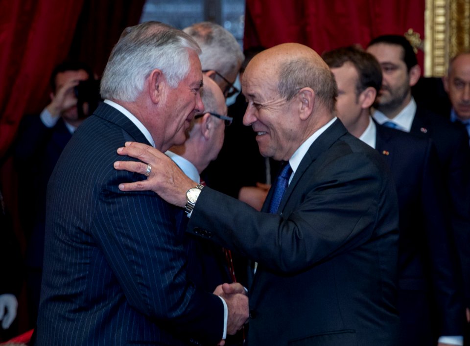 Secretary Tillerson Joins French Foreign Minister Le Drian at the International Support Group for Lebanon