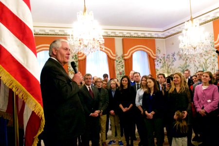 Secretary Tillerson Meets With Embassy Staff in Brussels