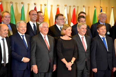Secretary Tillerson Participates in a Family Photo With the Foreign Ministers of the 28 EU Member States - 23987465317