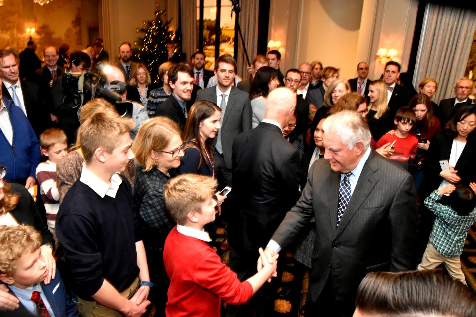 Secretary Tillerson Meets With Staff and Families of the Tri- Mission Vienna - 38025784505