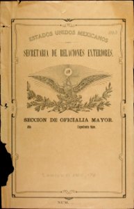 Secretaría de Relaciones Exteriores 1916