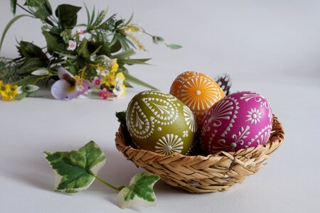 Happy easter easter egg painting spring