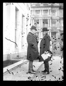Secy. Fall and Atty. Gen. Daugherty at White House LCCN2016891925