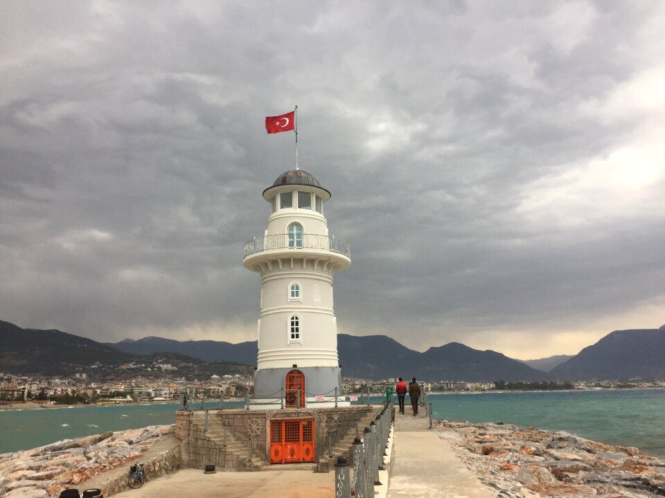 Clouds cloudy sea photo