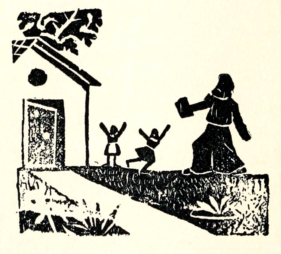 See how the children in the print