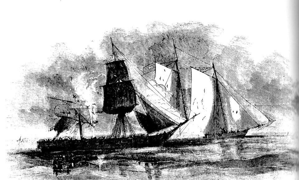 Seegefecht vor San Juan del Sur, Nicaragua, 23. November 1856