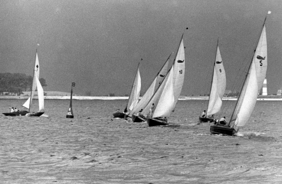Segelregatta der Wal-Klasse zur Kieler Woche 1935 (Kiel 74.443)