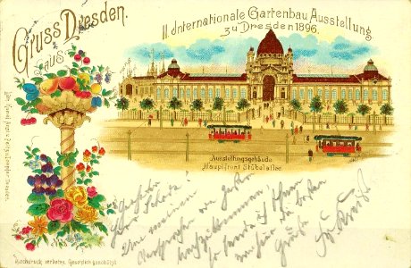 Segunda exposición hortícola internacional 1896 palacio bella época Dresde