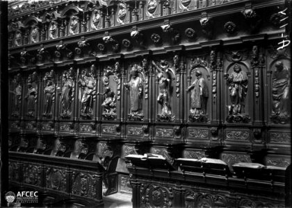 Seients de fusta del cor de la catedral de Màlaga