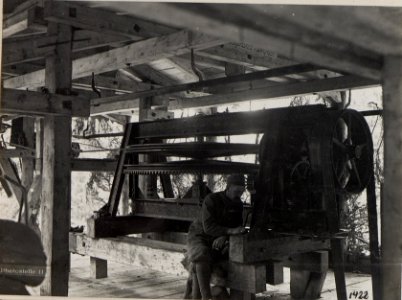 Seilbahn 19.Innenansicht mit Antrieb (Seite gegen Cogolo.) (BildID 15643596)