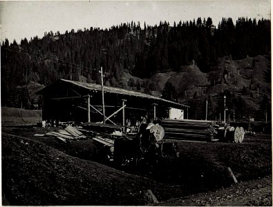 Seilbahnstation bei Kote 1717, südlich Corvara. (BildID 15579012)