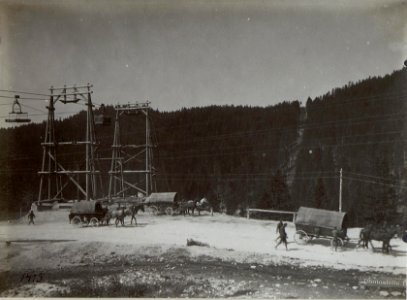 Seilbahn Nr, 10. Spannweite von der Straße Monte Rover gegen Carbonare. (BildID 15643547)