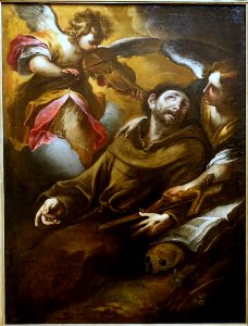 The Angelic Consolation of Saint Francis, by Valerio Castello, Genoa, c. 1648-1649, oil on canvas - Blanton Museum of Art - Austin, Texas - DSC08012 photo