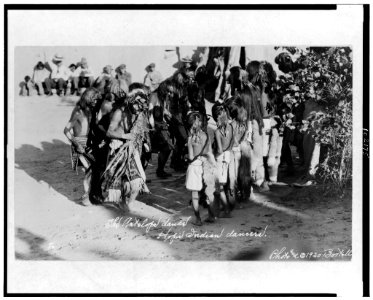 The Antelope dance-Hopi Indian dancers - Photo and c1920 Bostell. LCCN91705062