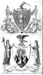 The armorial bearings of the states of Massachusetts & N. York LCCN2004676791