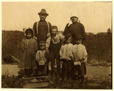 The Arnao family of berry pickers in the fields of Truitt's farm. This is an Italian family coming from Phildelphia and now ready to go to Carmel, N.J. to continue picking. The family LOC cph.3b39345 photo