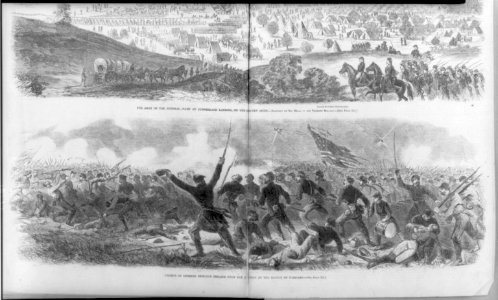 The attack of the 2nd Iowa Regt. on the rebel batteries at Fort Donelson LCCN2006687475