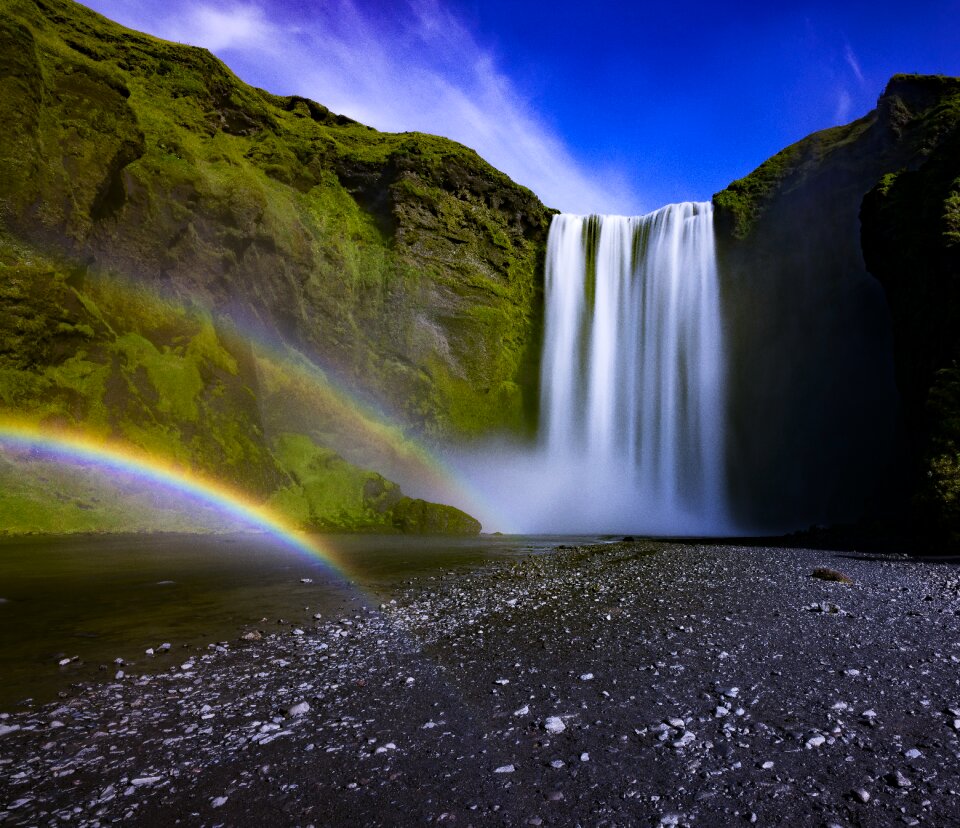 Nature waterfalls sky