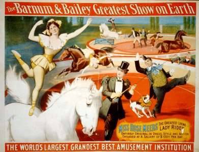 The Barnum & Bailey Greatest Show on Earth. Miss Rose Meers, the Greatest living lady rider LCCN2002719200