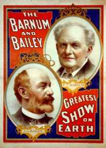 The Barnum & Bailey Greatest Show on Earth. (Portraits of P.T. Barnum (and) J.A. Bailey LCCN2002719029