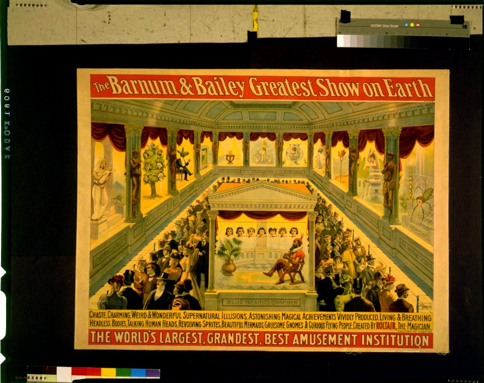 The Barnum and Bailey greatest show on earth-Chaste, charming, weird & wonderful supernatural illusions ... created by Roltair, the magician LCCN98500611