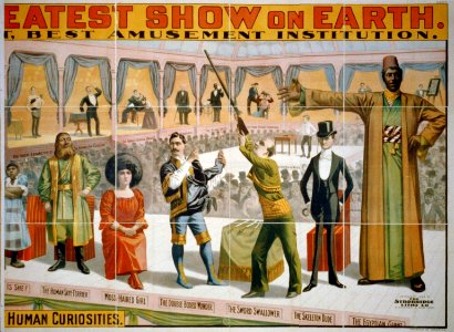 The Barnum & Bailey Greatest Show on Earth ... The Peerless Prodigies of Physical Phenomena & Marvelous Living Human Curiosities LCCN2002719124 photo