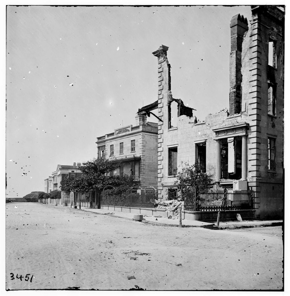 The Battery in ruins April 1865