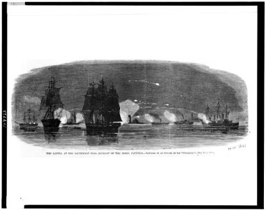 The Battle at the southwest pass - retreat of the rebel flotilla LCCN94501535