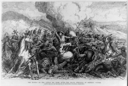 The Battle on the Little Big Horn River - The Death Struggle of General Custer LCCN2005683463