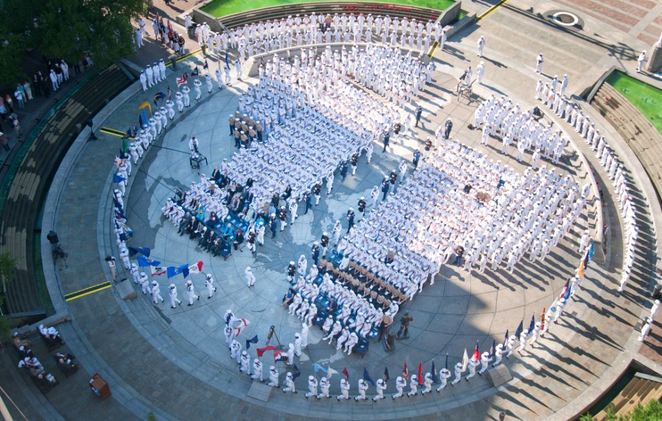 The Battle of Midway is commemorated at the Navy Memorial. (8951447054)