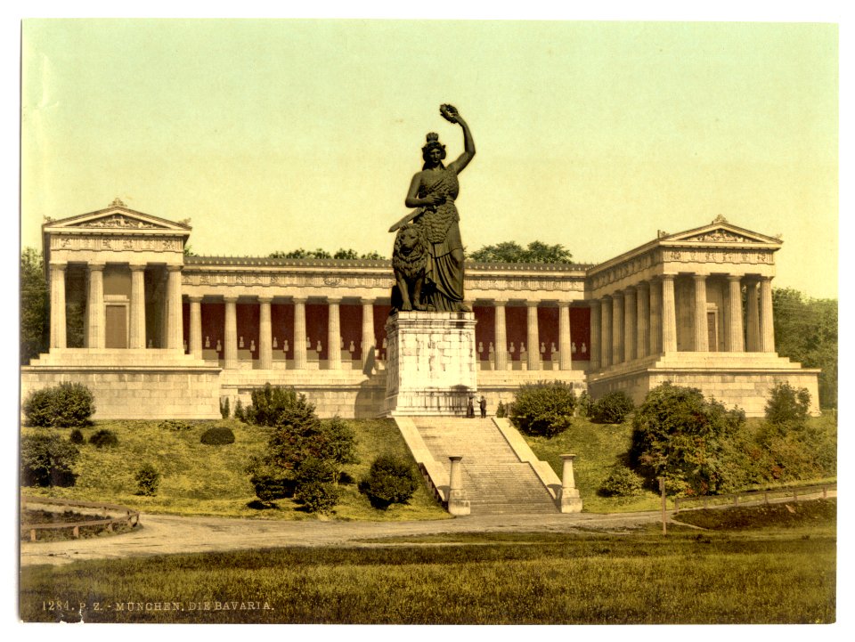 The Bavaria, with Temple of Fame, Munich, Bavaria, Germany-LCCN2002696152