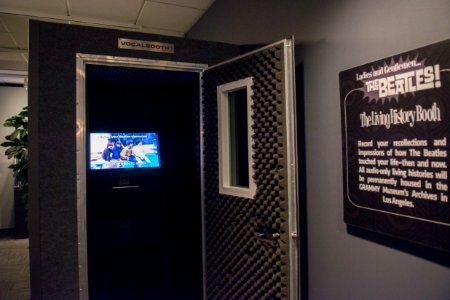 The Beatles The Living History Booth - Ladies and Gentlemen... the Beatles! exhibit at LBJ Presidential Library, Austin, TX, 2015-06-12 10.58.28