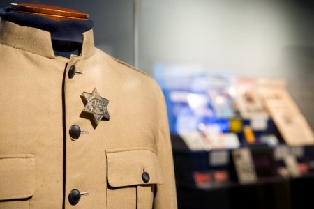 The Beatles' stage clothing (details) - Ladies and Gentlemen... the Beatles! exhibit at LBJ Presidential Library, Austin, TX, 2015-06-23 16.22.10