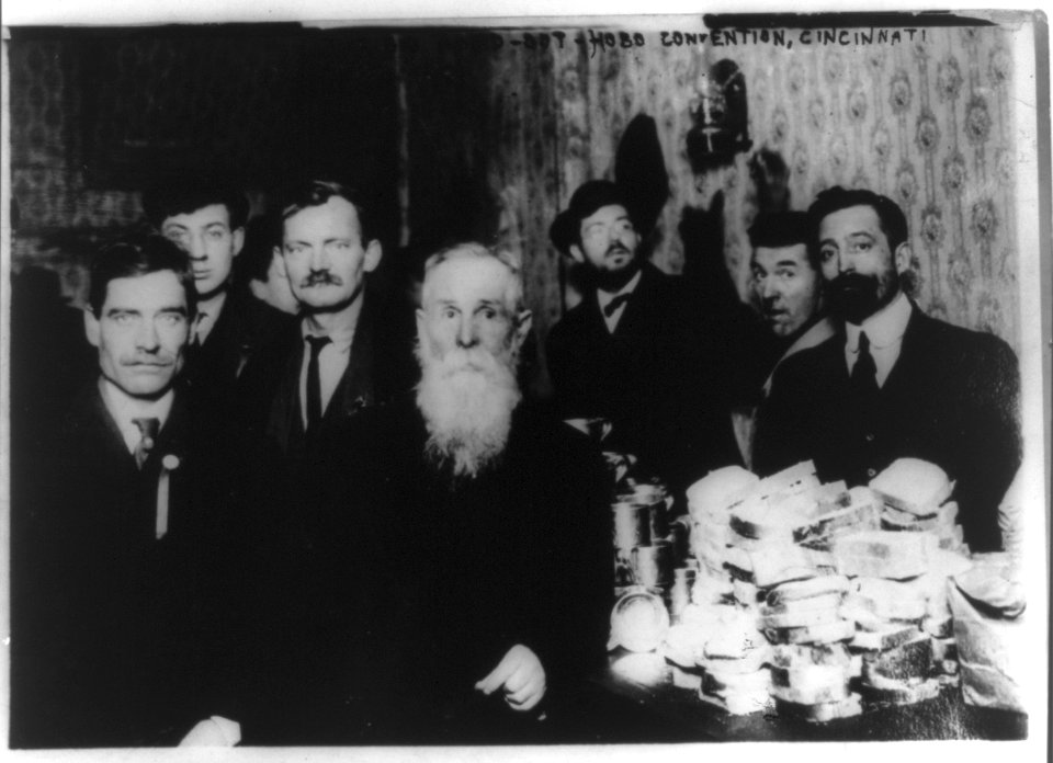 The big hand-out - Hobo Convention, Cincinnati LCCN98502778